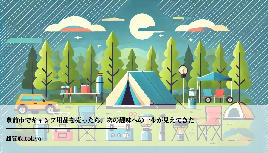豊前市でキャンプ用品を売ったら、次の趣味への一歩が見えてきたのアイキャッチ画像