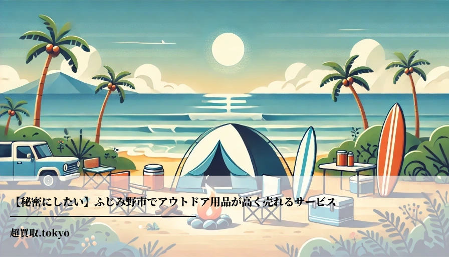 【秘密にしたい】ふじみ野市でアウトドア用品が高く売れるサービスのアイキャッチ画像