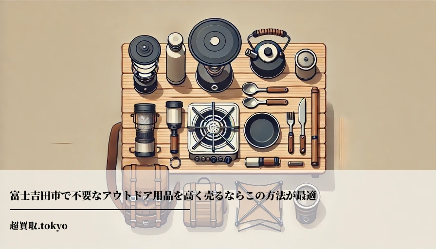 富士吉田市で不要なアウトドア用品を高く売るならこの方法が最適のアイキャッチ画像
