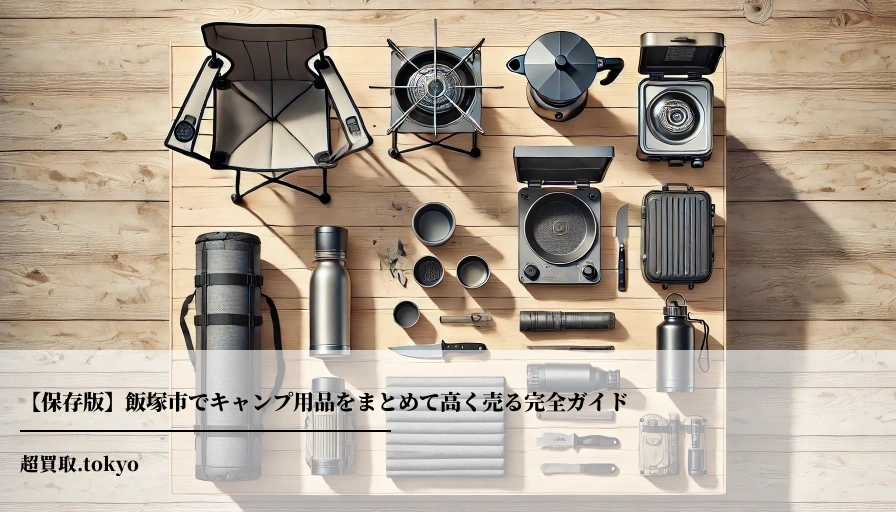 【保存版】飯塚市でキャンプ用品をまとめて高く売る完全ガイド**のアイキャッチ画像