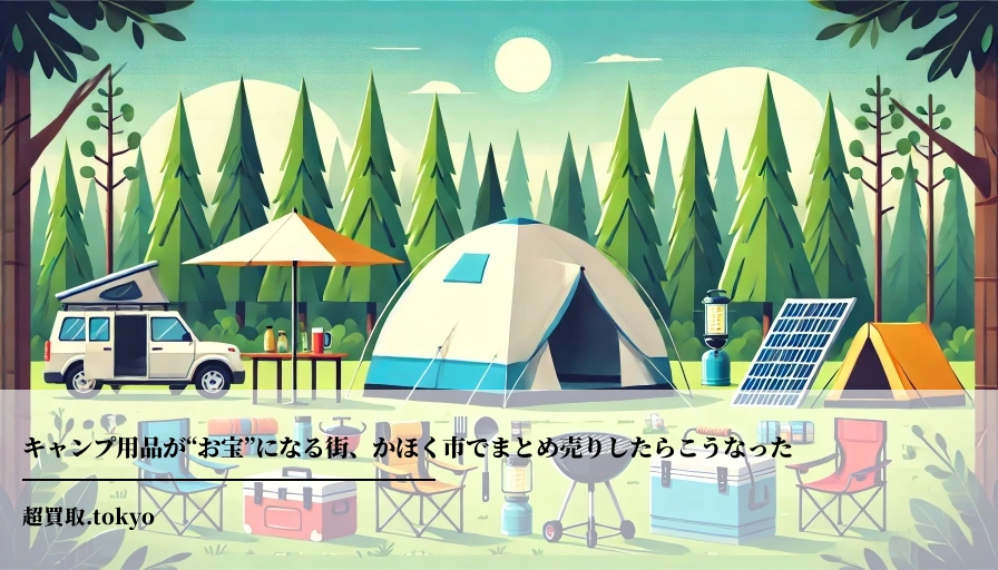 キャンプ用品が“お宝”になる街、かほく市でまとめ売りしたらこうなった**のアイキャッチ画像