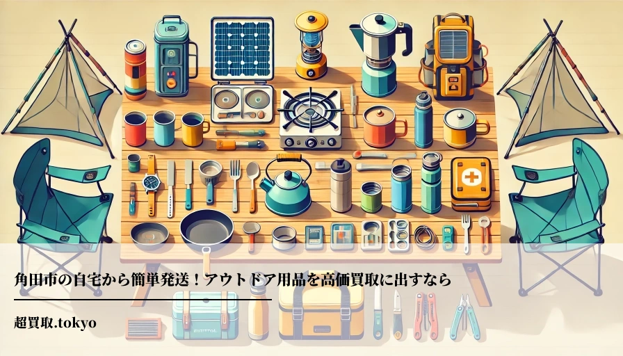 角田市の自宅から簡単発送！アウトドア用品を高価買取に出すならのアイキャッチ画像