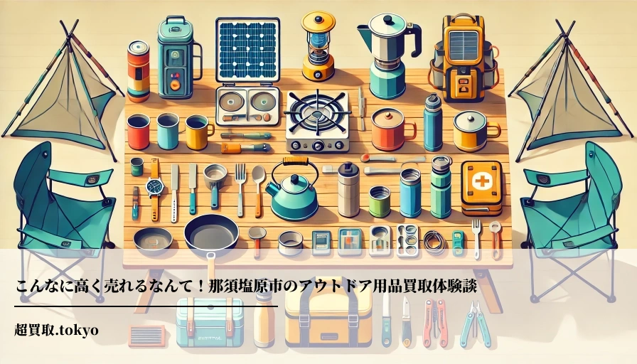 こんなに高く売れるなんて！那須塩原市のアウトドア用品買取体験談のアイキャッチ画像
