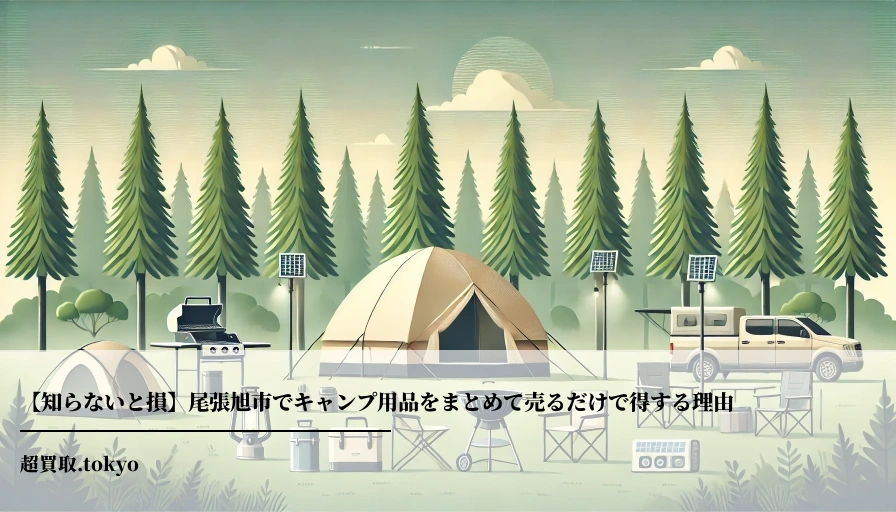 【知らないと損】尾張旭市でキャンプ用品をまとめて売るだけで得する理由**のアイキャッチ画像