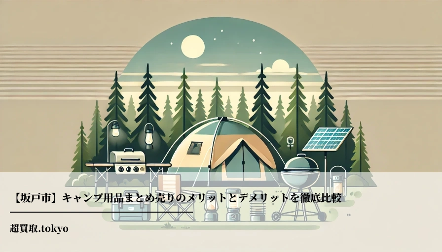 【坂戸市】キャンプ用品まとめ売りのメリットとデメリットを徹底比較**のアイキャッチ画像