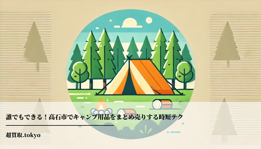 誰でもできる！高石市でキャンプ用品をまとめ売りする時短テク**のアイキャッチ画像