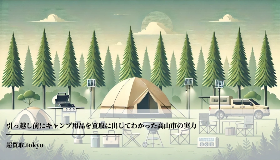 引っ越し前にキャンプ用品を買取に出してわかった高山市の実力のアイキャッチ画像