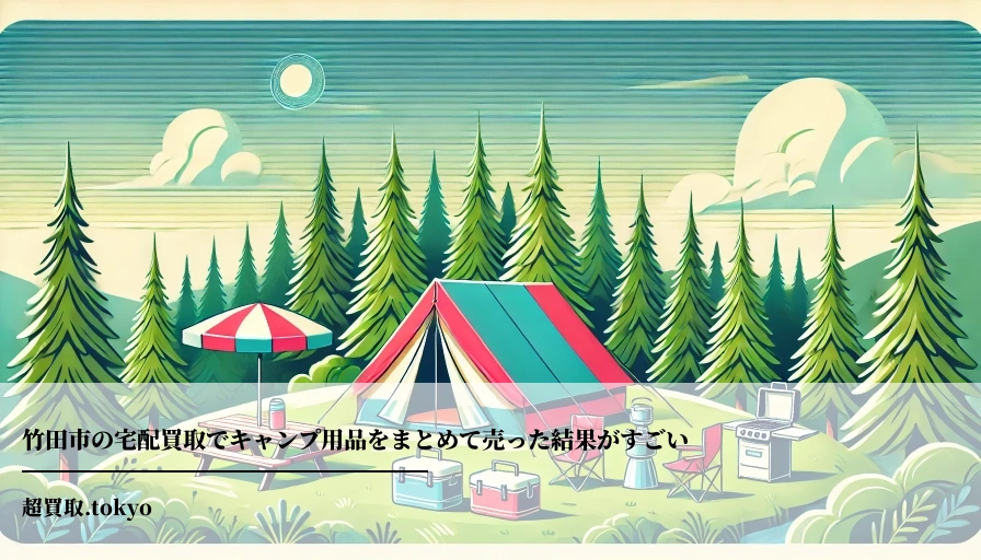 竹田市の宅配買取でキャンプ用品をまとめて売った結果がすごい**のアイキャッチ画像