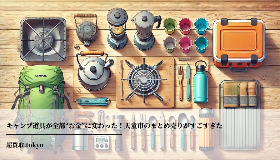 キャンプ道具が全部“お金”に変わった！天童市のまとめ売りがすごすぎた**のアイキャッチ画像