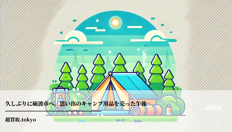 久しぶりに砺波市へ。思い出のキャンプ用品を売った午後のアイキャッチ画像
