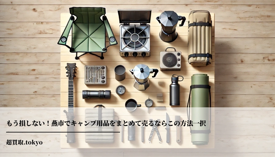 もう損しない！燕市でキャンプ用品をまとめて売るならこの方法一択**のアイキャッチ画像