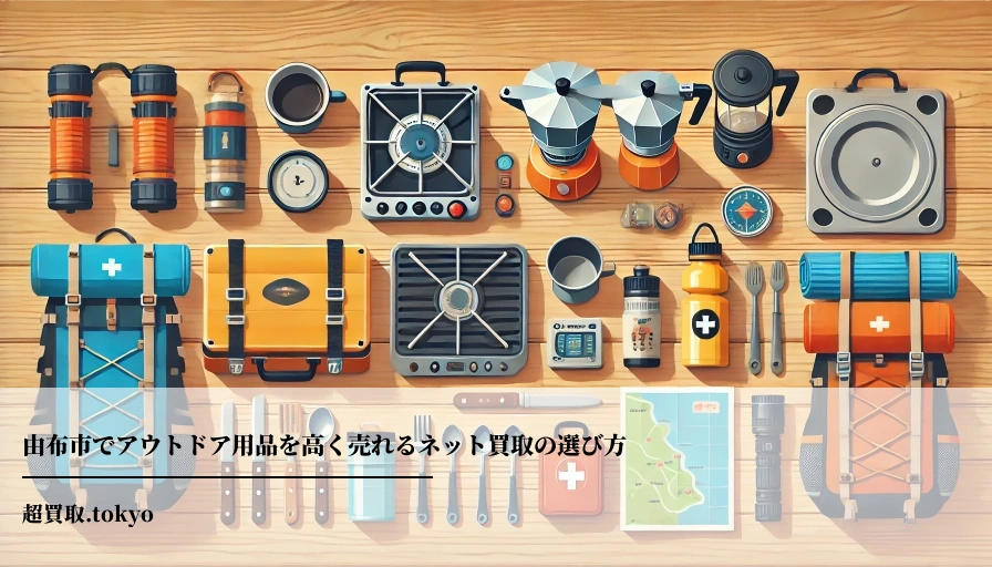 由布市でアウトドア用品を高く売れるネット買取の選び方のアイキャッチ画像